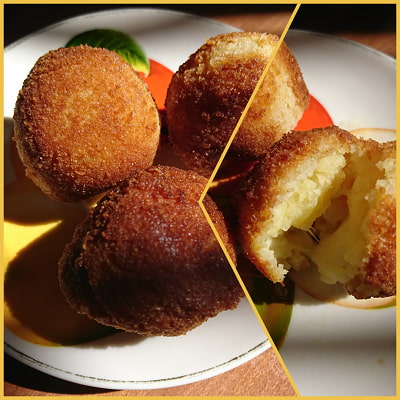 კარტოფილის ბურთულები ყველით რეცეპტი